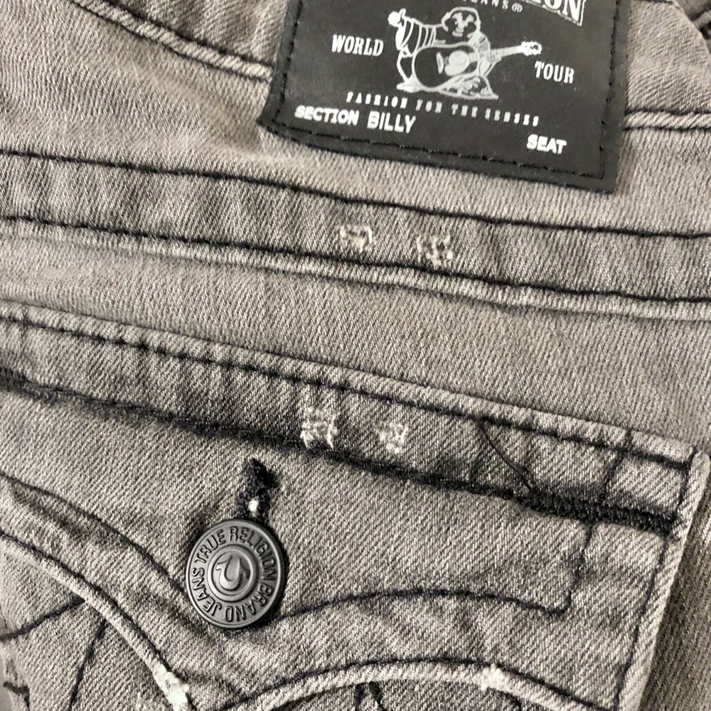 Gray 2000s bootcut flare distress britney spears cowgirl western festival billy - Picture 5 of 6